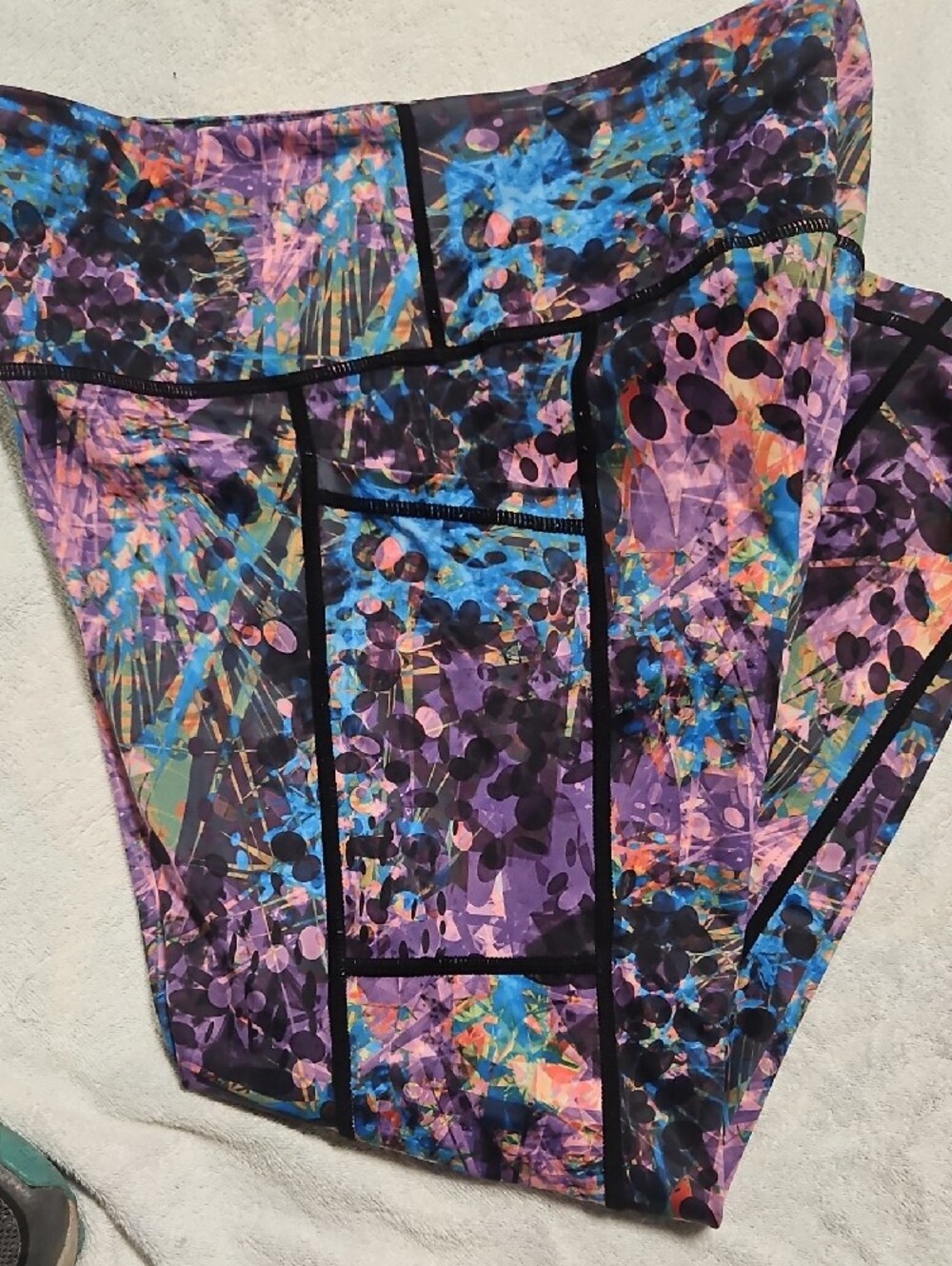 Constantly Varied Gear Purple Multi-Color Printed Capris - Picture 4 of 4
